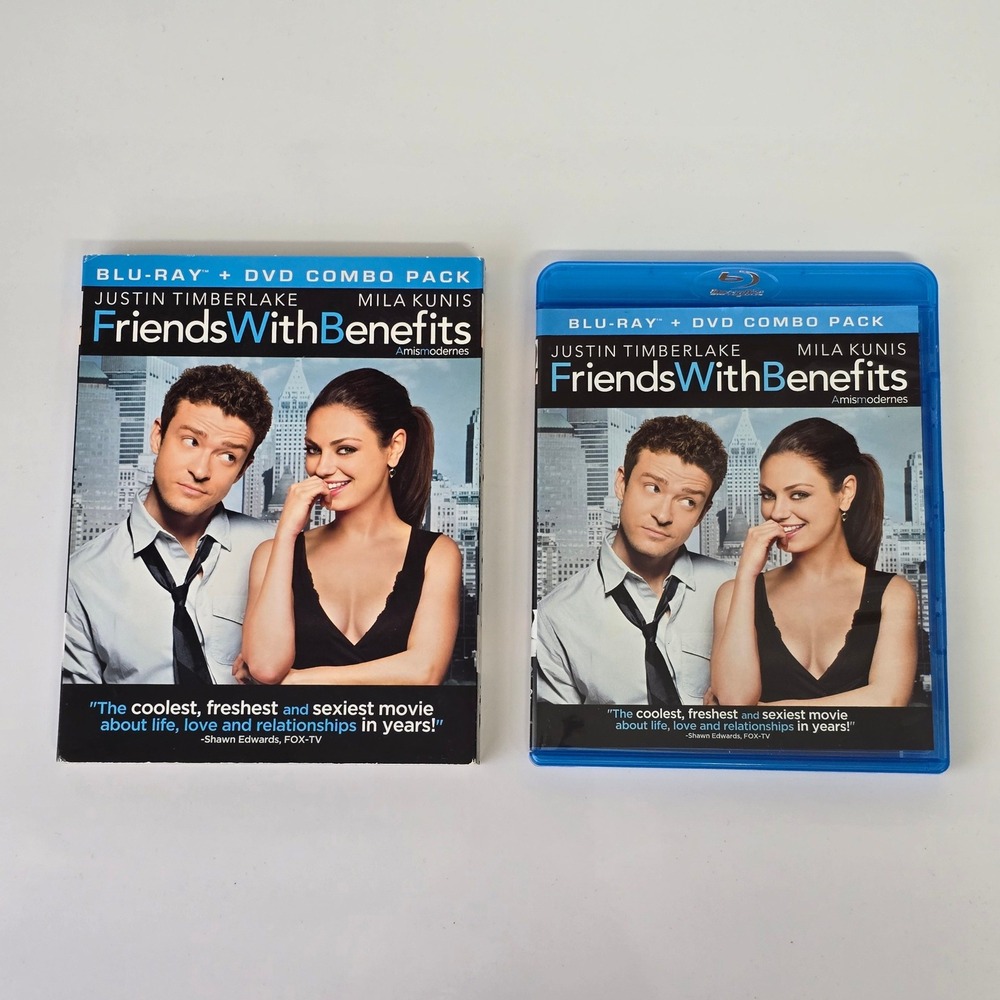 Friends With Benefits Blu-ray DVD Combo Pack Justin Timberlake RomCom Movie
